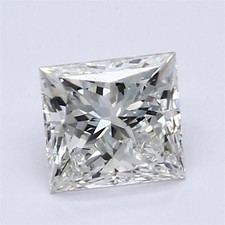 Cert. GIA 1.21 CT Princess Cut Natural Mined Diamond Loose H color SI1 clarity 3328.02 per carat