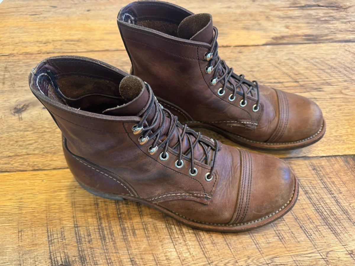 Red Wing Shoes Red Wing Iron Ranger Solid Boots for Men for Sale