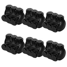 6 Pack Insulated Tap Connector 3 Port 2-14 AWG Aluminum Wire Connector Single-Si