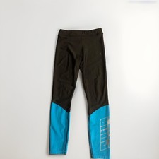 Puma Active Run Drycell Women  s Athletic Leggings Fitted Small Black/ Teal