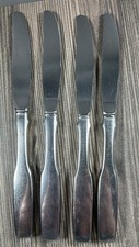 Oneida Community Stainless Paul Revere Set Of 4 Modern Hollow Knife 8 1/2" Satin