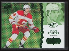 2023-24 Upper Deck Ice #111 Jakob Pelletier Green Calgary Flames
