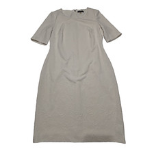 Tommy Hilfiger Floral Knit Sheath Women’s White Dress Size 10