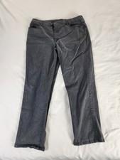 Bandolino Amy Jeans 18 Women Gray Straight Leg Stretch Denim Casual Pants