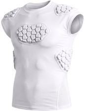 Exxact Sports Elite 6-Pad Adult Padded Football Compression Shirt