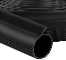 20FT Garage Door Bottom Seal Rubber 0.19'' P Bulb Bottom Garage Weather Strippin