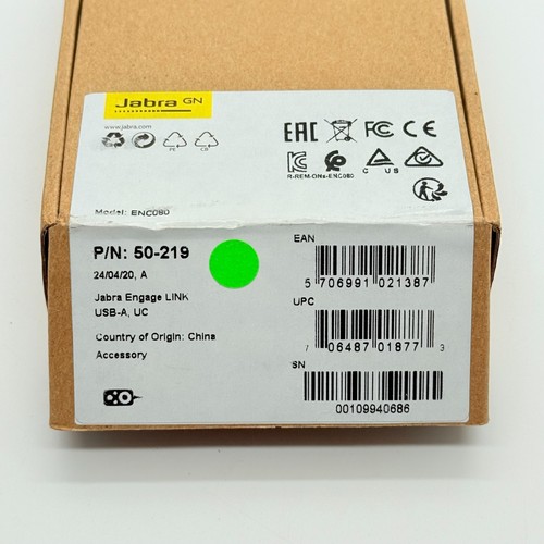 NEW Jabra Engage LINK USB-A UC 50-219 GN Audio ENC080 Sound Audio Controller - Picture 4 of 4