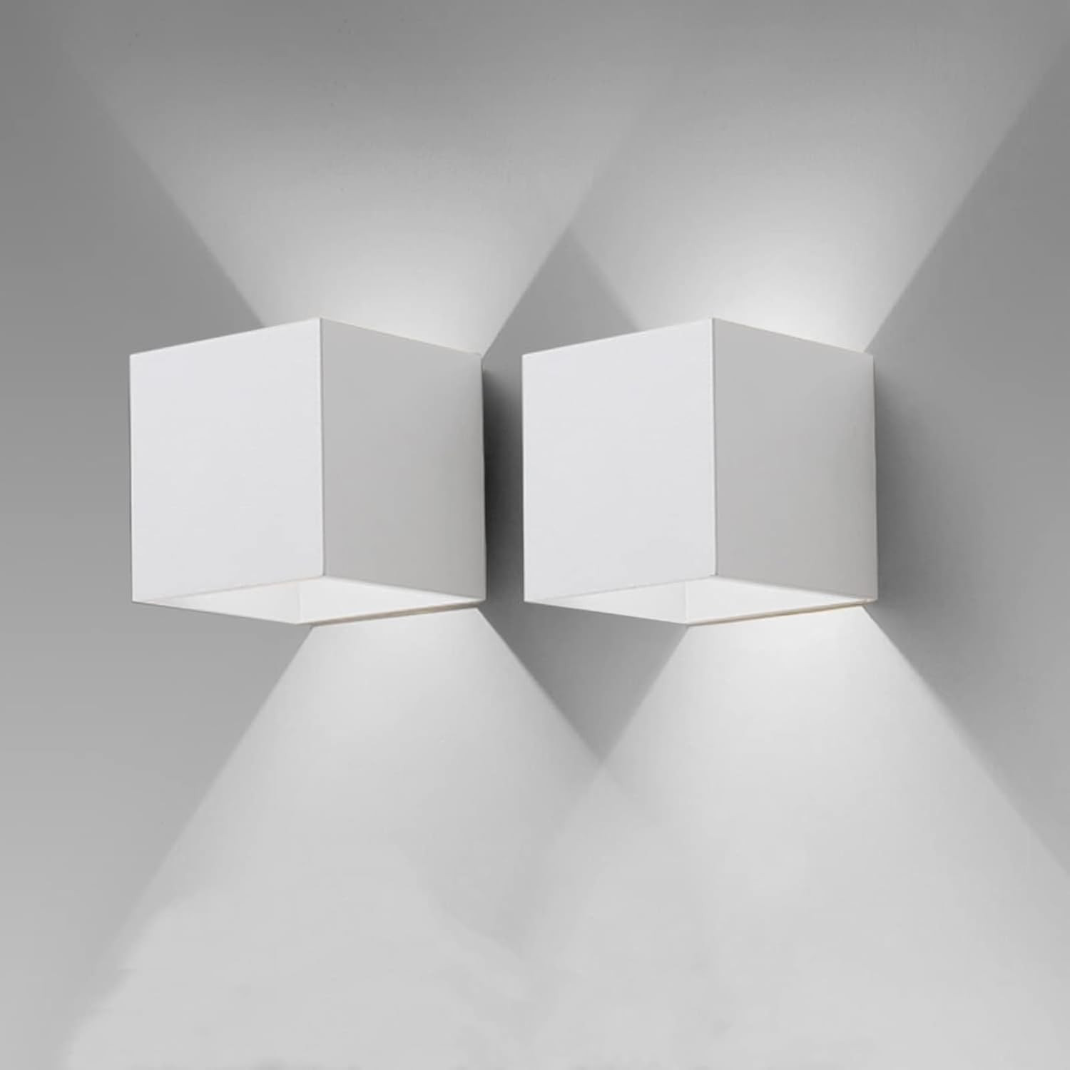 Coppia Applique LED 12W 6500K Moderne per Interni ed Esterni | Offerta 2 Pezzi