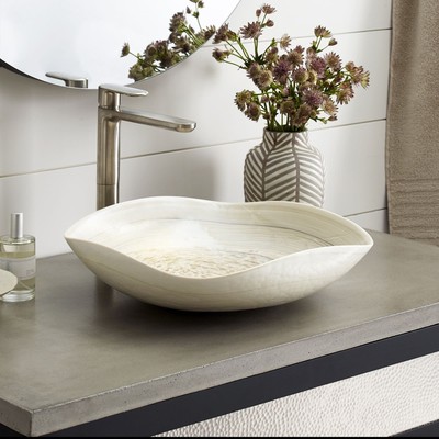 Native Trails MG1515 Murano Lido 14-3/4'' Glass Vessel Bathroom - Beachcomber