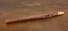 Nash Tavewa Signed Native American Style Wood Love Flute 17 Missing Block