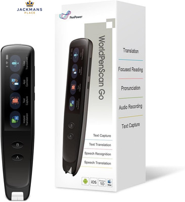PenPower WorldPenScan Go Digitaler Textmarker, Lesen Standalone, Schwarz