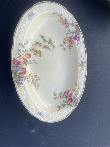 De Colección Crown Ducal Florentine Rosalie Gravy Barco Y Bajo Placa - Imagen 6 de 9