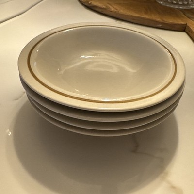 Vintage Set Of 4 Kingsbury Stoneware Collection 6  Small Bowls Made In Japan MCM