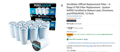 #ad #ad ZeroWater Official Replacement Filter ZR 012 12 Pack $130.50