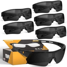 Tinted Safety Glasses Goggles for Men, Scratch & Impact Resistant Eyes Protec...