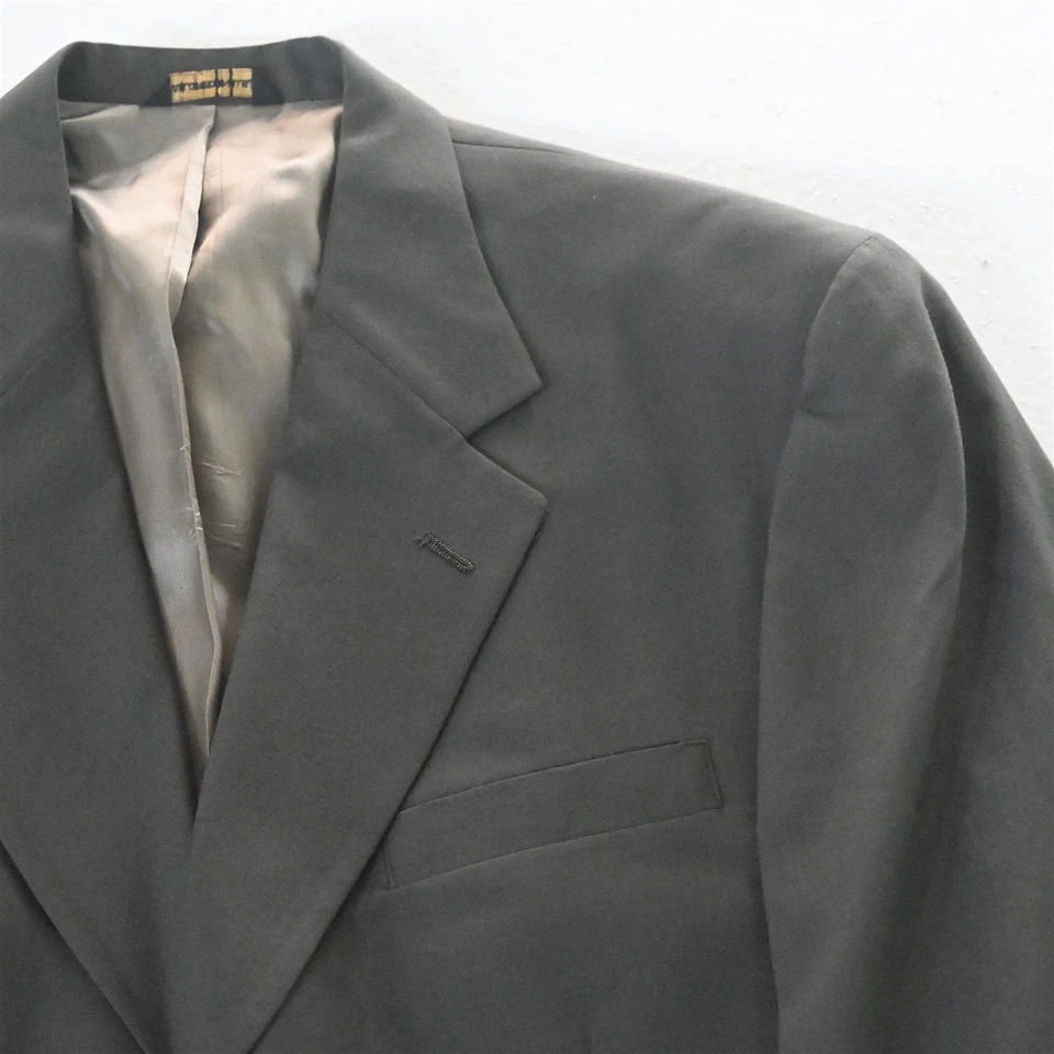 Vtg Austin Reed 43R 44R Green 100% Wool Mens Blazer Suit Jacket Sport Coat - Image 2 of 4