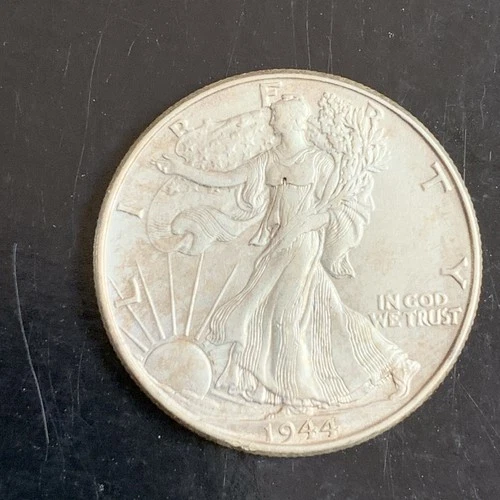 1944 Mint BU Uncirculated Walking Liberty Half Dollar Silver