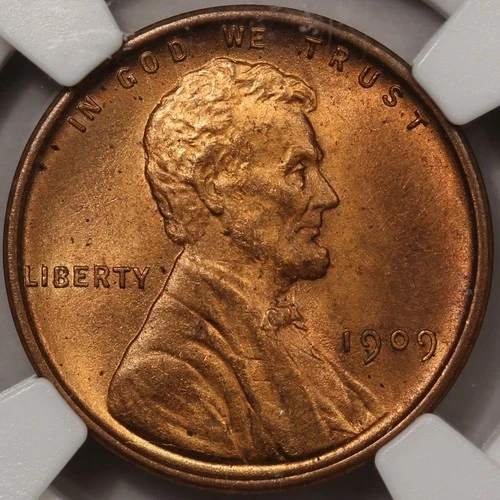 1909 VDB Lincoln Cent NGC MS-64RD - Original Bag Fragment!