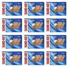 Johnson & Johnson Flexible Fabric Band-Aids, Bandaids, 1" x 3" - Case of 1200🔥✅