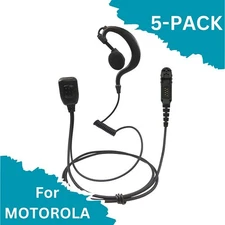 5x G-Shape Earpiece W/PTT For Motorola Radios DEP570 DP3441 XPR3500 MTP3550 XiR