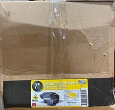 LOT OF 6 Master Flow 7 in. Goose Neck Vent - Roof Cap in Black