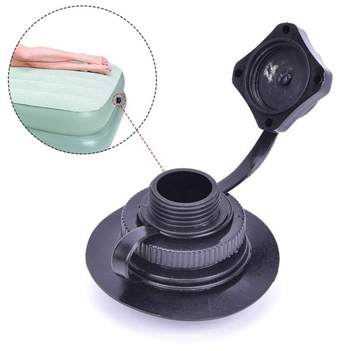 Octagonal Gas Valve Air Valve 2-in-1 38g/set Black PLASTIC Screw Valve - Picture 8 of 12