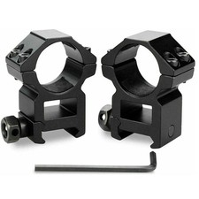 2pcs 1 inch Ring High Profile Scope Mounts for 20mm Picatinny Rail