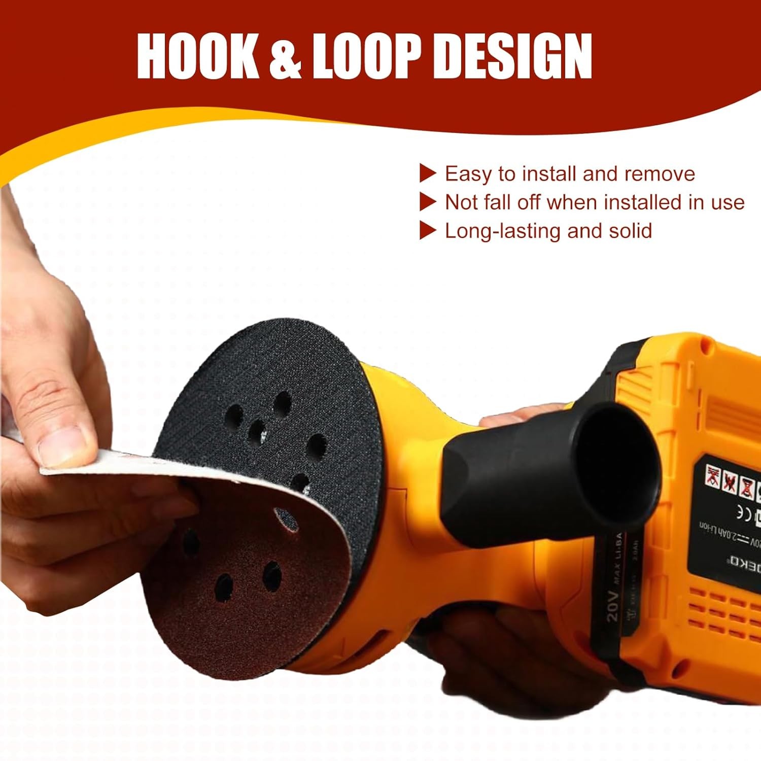 70 PCS 5 Inch Sanding Discs, 40 80 120 180 240 320 400 600 800 Grit Hook and Loo