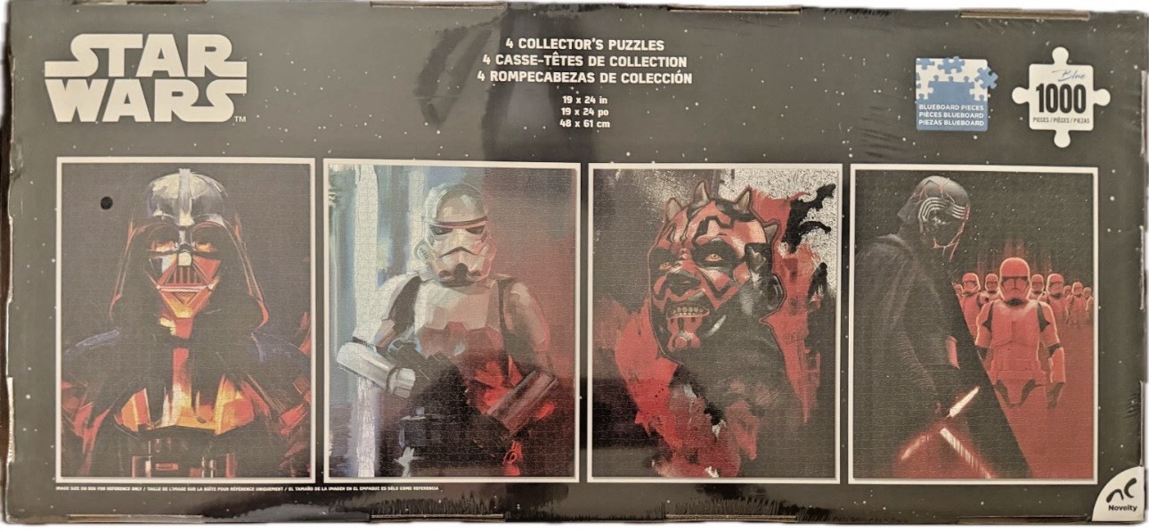 Star Wars Puzzle 4-Pack • 4 x 1000 Pieces • Collector Set • New & Sealed