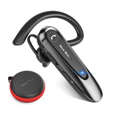New Bee B45 Bluetooth Headset–Wireless Noise Canceling Earpiece with Mic CVC8.0