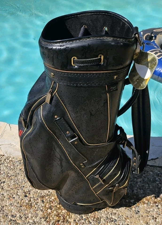 Bolsa de golf Ben Hogan de cuero vintage Foto 3 de 4