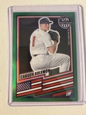 Carson Bolemon 2026 Panini Prizm Stars & Stripes Green Prizm #61
