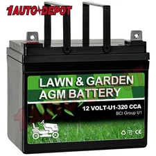 Lawn & Garden SLA AGM Battery 12V 320CCA BCI Group U1 Starting for Lawn Mower