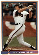 1991 Bowman #378 Matt Williams