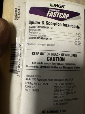 MGK Onslaught Fastcap Liquid Insecticide 1 Pint Spider Scorpion Indoor/Outdoor
