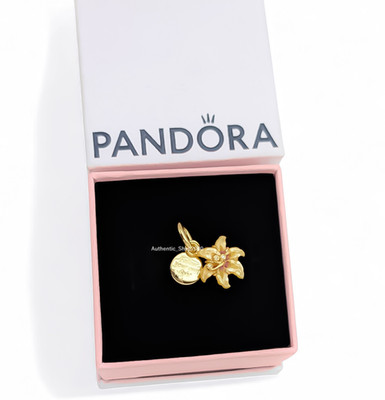New 100% PANDORA 14k Disney Tangled Sundrop Flower Glow in Dark