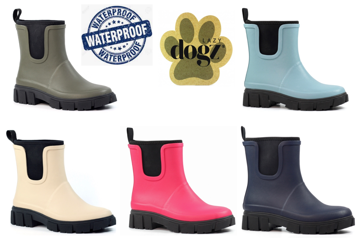 LAZY DOGZ LAKE LADIES LO WELLIES NEW WELLINGTON BOOTS SHORT