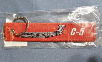 C-5 Super Galaxy Cargo Remove Before Flight Keychain, Tag, Streamer