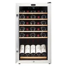 34 Bottle Freestanding Stainless Steel Wine Refrigerator with Display Shelf