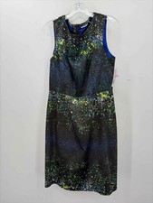 Pre-Owned Tahari Black Size 10 Knee Length Sleeveless Dress