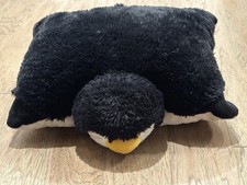 Pillow Pets Playful Penguin 18" Plush Original White Black Clean