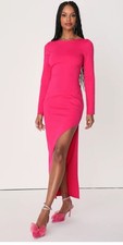Lulus Size Small Hot Pink Bodycon Dress