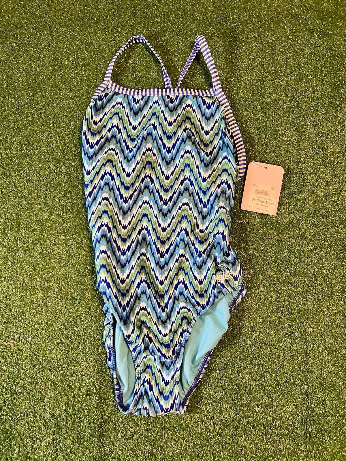 NWT Women’s Uglies Dolfin Swimsuit Size 38 Colorful One-piece Swimsuit NWT