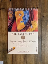 Sennelier Oil Color Pastel Pad, 6.25 x 9.5, White