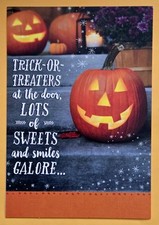 Happy Halloween Greeting Card  Envelope 5x7" .