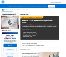 ✅ American Express AMEX Platinum Card Personal Referral Bonus Up to 175K Points