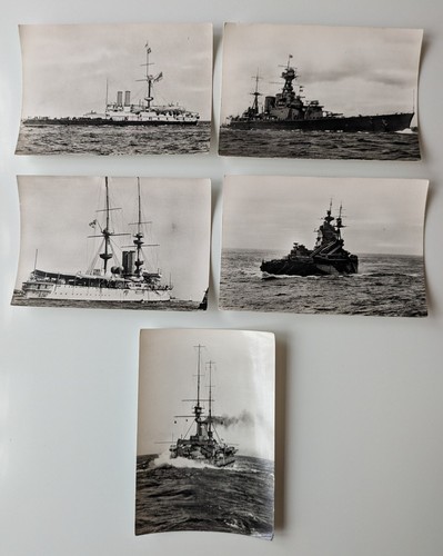 5 x National Maritime Museum Karten - HMS Victoria, Hood, Renown, Rodney