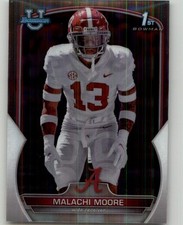 2022 Bowman University Chrome Malachi Moore #74 Alabama Crimson Tide