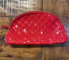Ipsy Glam Bag October Red Glossy Makeup Bag. Never Used.