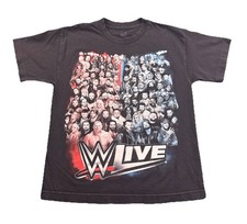 WWE Smackdown Live 2017 I Was There Black T Shirt Youth Medium Tour Wrestling